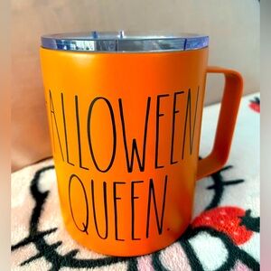 {Rae Dunn} HALLOWEEN QUEEN INSULATED STAINLESS STEEL CUP WITH HANDLE!